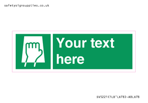 Custom Push Pad Sign